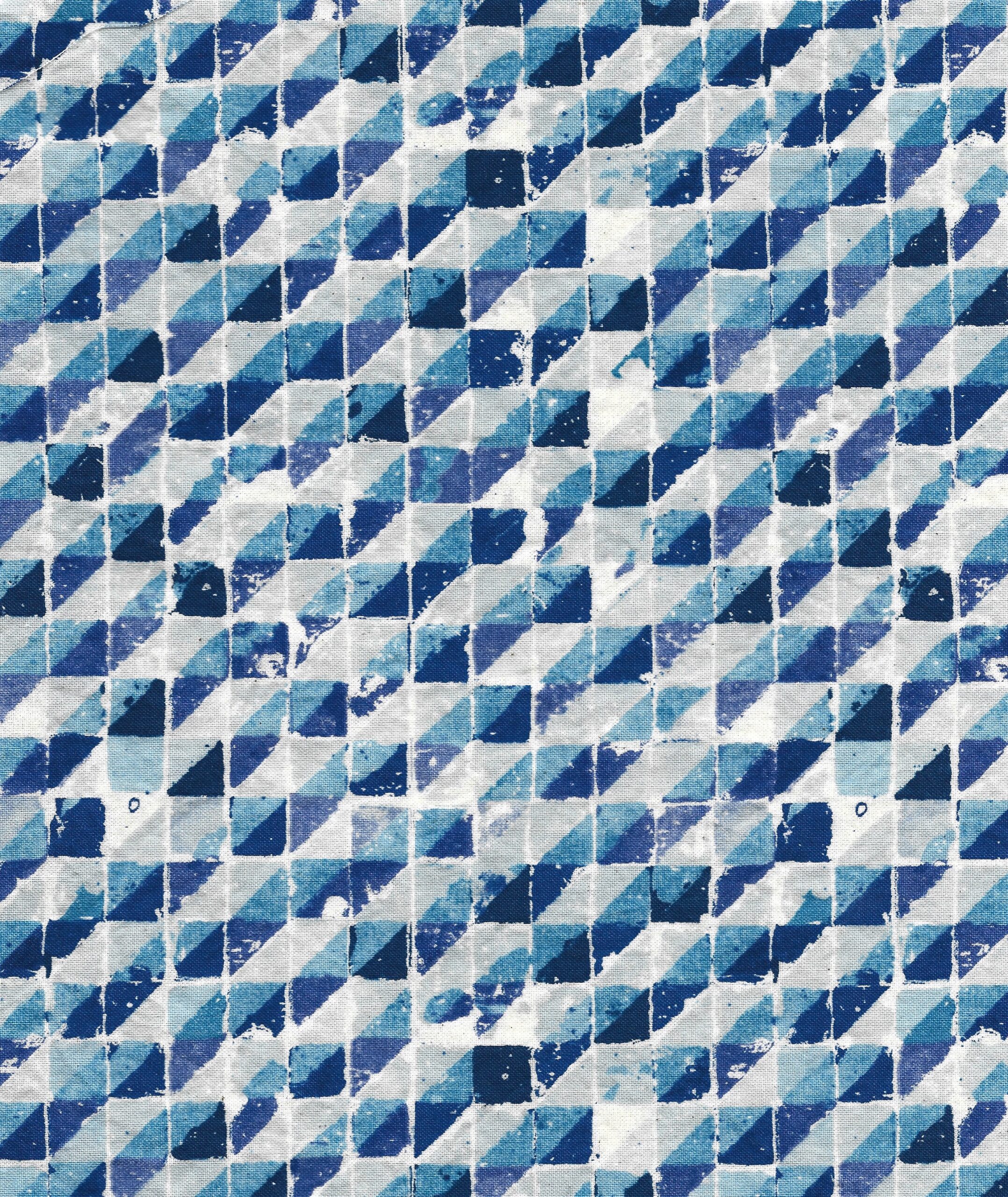 Swimming Checks Blue