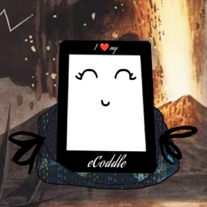 "Blue-Black Circles with Colored Rain" eCoddle Versa